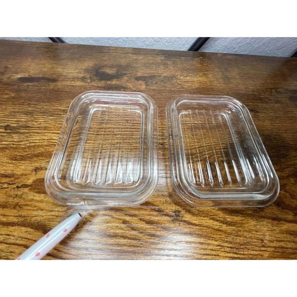 Set of 3 Vintage Pyrex Turquoise Amish Butterprint Dishes #472 #501 - Picture 11 of 16